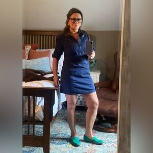 Max Studio Utility Deep Blue Dress